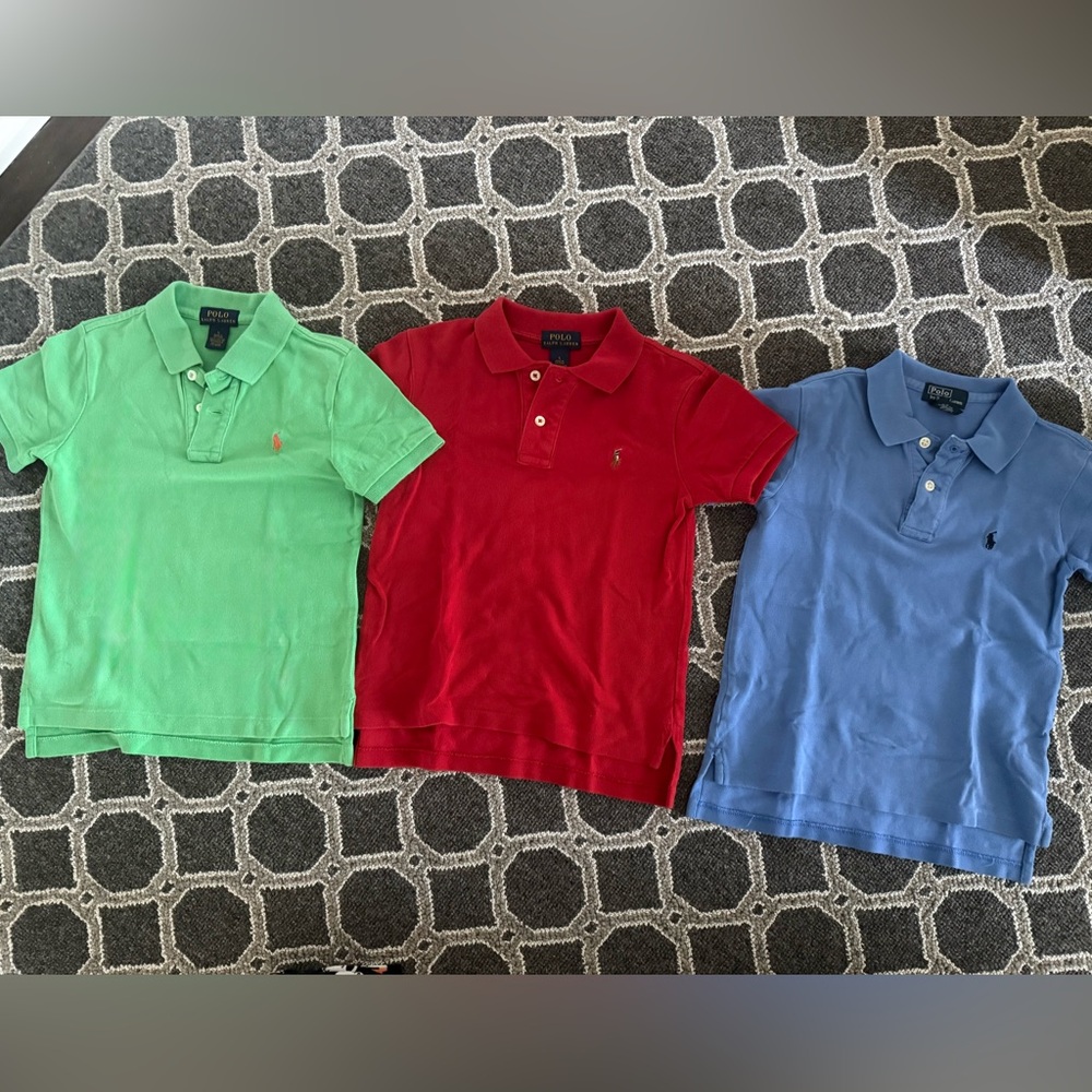 Ralph Lauren Kids Polo Shirts - Green, Red, Blue